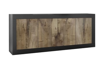 Sideboard Astal 43x207 cm Natur/Svart - LC SPA - Förvaring - Förvaringsmöbler - Sideboard & skänk