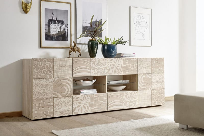 Sideboard Bayoner 241 cm 4 Hyllor - Brun - Förvaring - Förvaringsmöbler - Sideboard & skänk