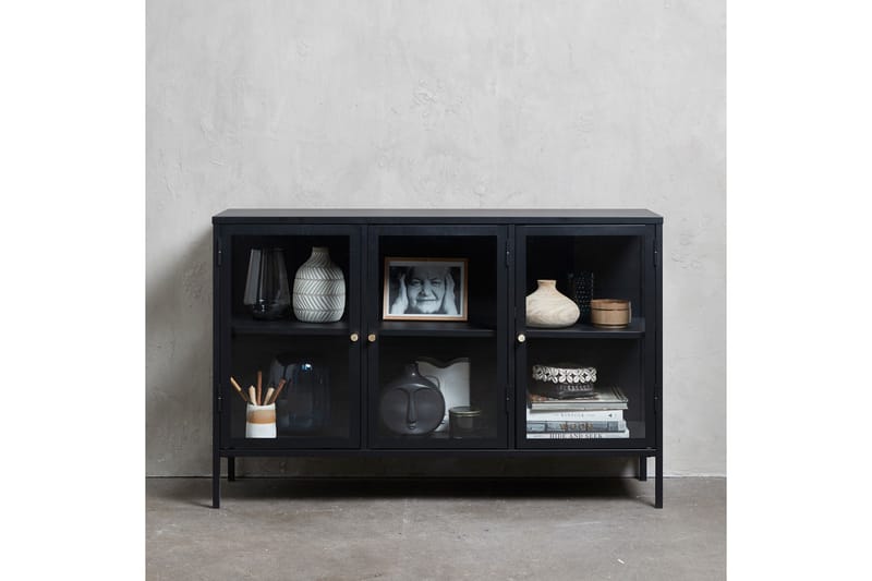 Sideboard Birningham 3 delar 132 cm - Svart - Förvaring - Förvaringsmöbler - Sideboard & skänk