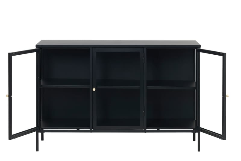 Sideboard Birningham 3 delar 132 cm - Svart - Förvaring - Förvaringsmöbler - Sideboard & skänk