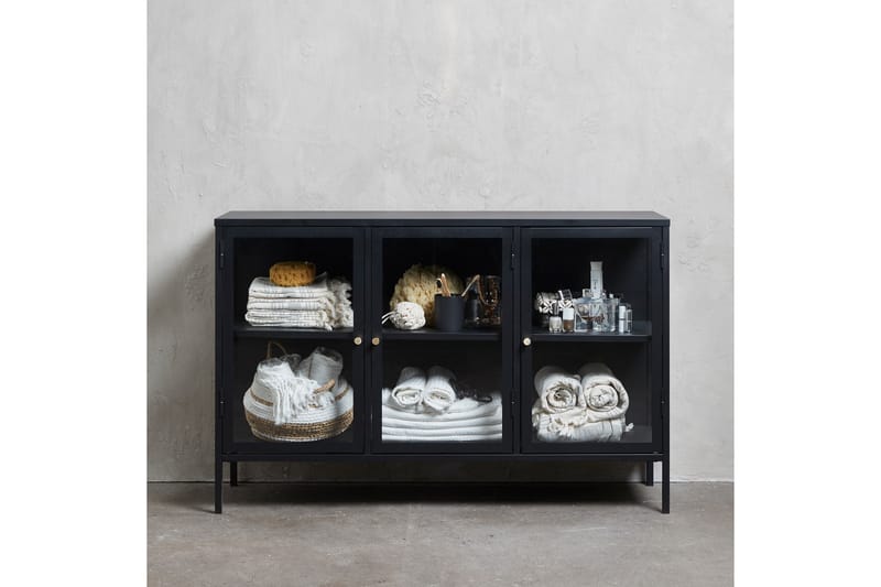 Sideboard Birningham 3 delar 132 cm - Svart - Förvaring - Förvaringsmöbler - Sideboard & skänk