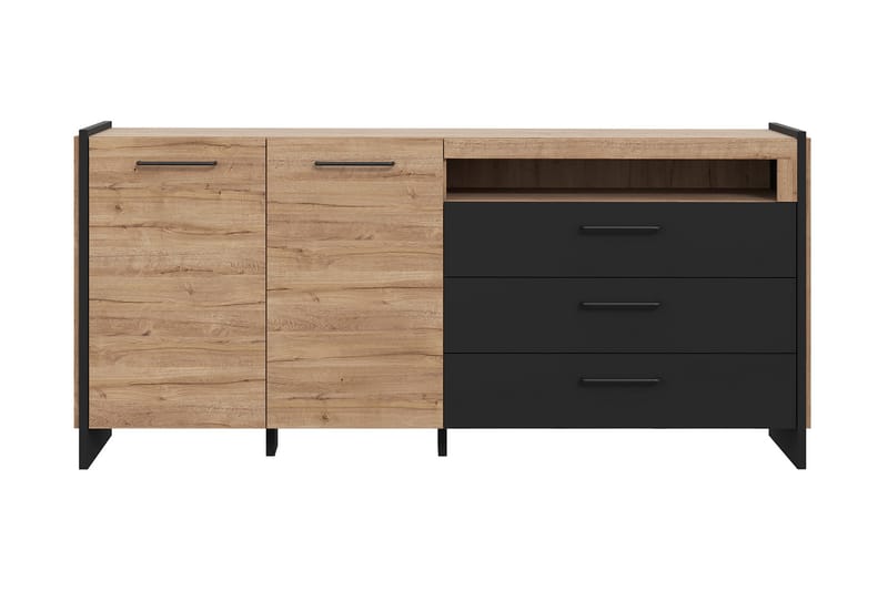 Sideboard Chepelare 41x187 cm - Brun/Svart - Sideboard & skänk