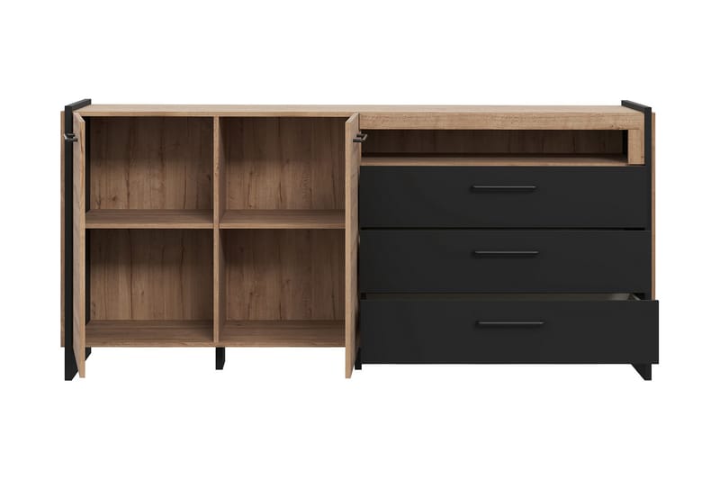 Sideboard Chepelare 41x187 cm - Brun/Svart - Sideboard & skänk