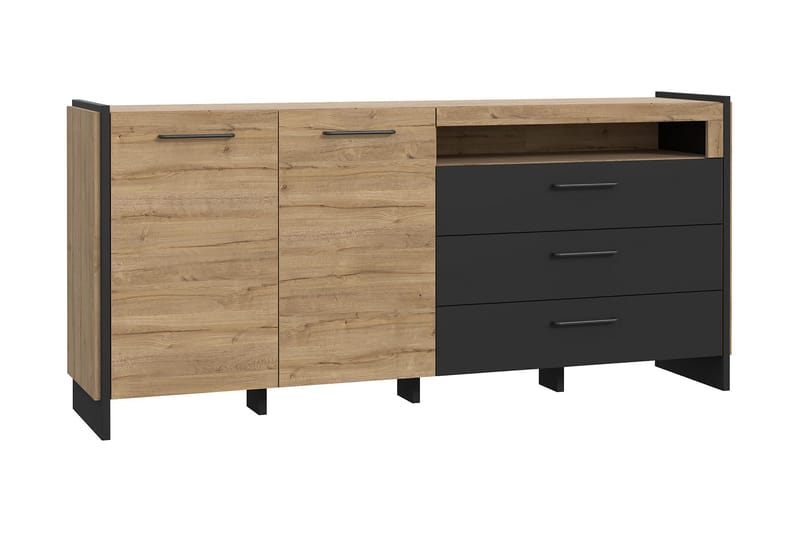 Sideboard Chepelare 41x187 cm - Brun/Svart - Sideboard & skänk