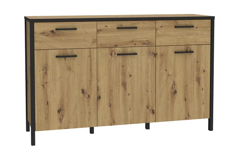 Sideboard Dospat 40x140 cm - Brun/Svart - Sideboard & skänk