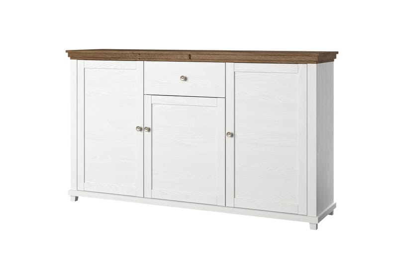 Sideboard Getafez 42x160 cm - Vit/Natur - Sideboard & skänk