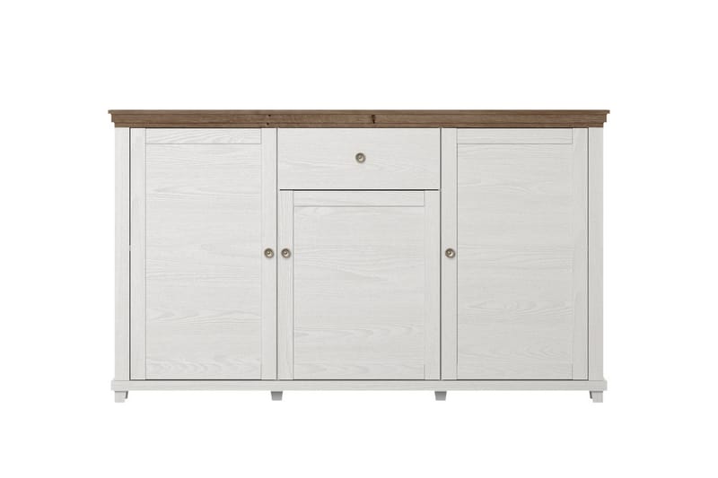 Sideboard Getafez 42x160 cm - Vit/Natur - Sideboard & skänk