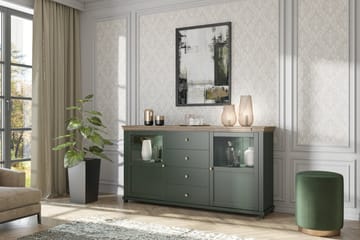 Sideboard Getafez 42x181 cm - Khaki/Natur - Förvaring - Förvaringsmöbler - Sideboard & skänk