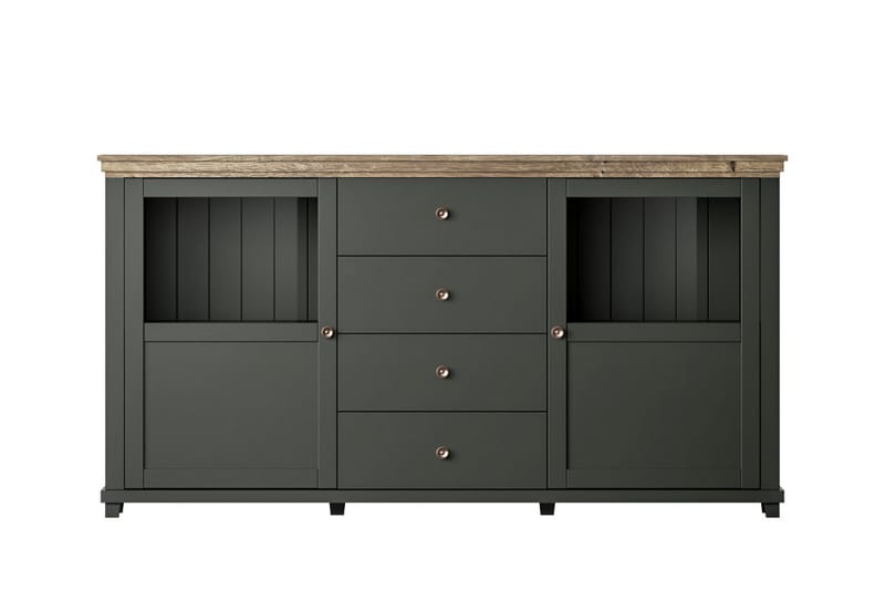 Sideboard Getafez 42x181 cm - Khaki/Natur - Sideboard & skänk