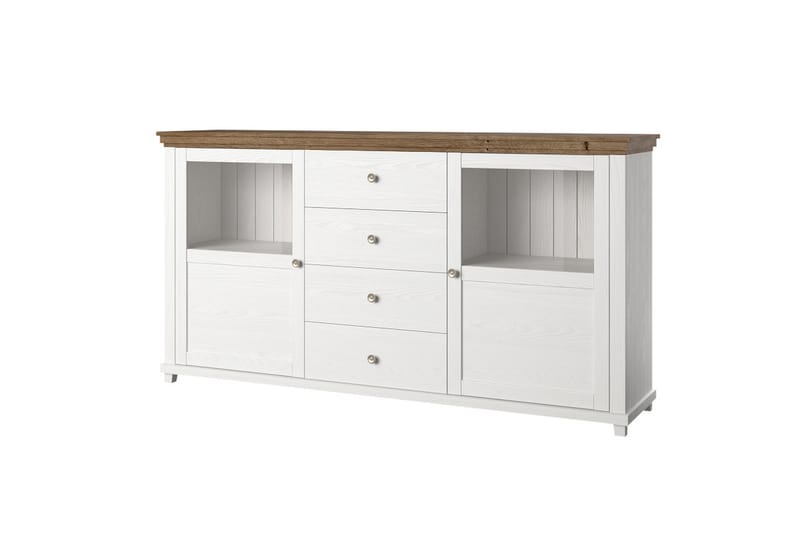 Sideboard Getafez 42x181 cm - Vit/Natur - Sideboard & skänk