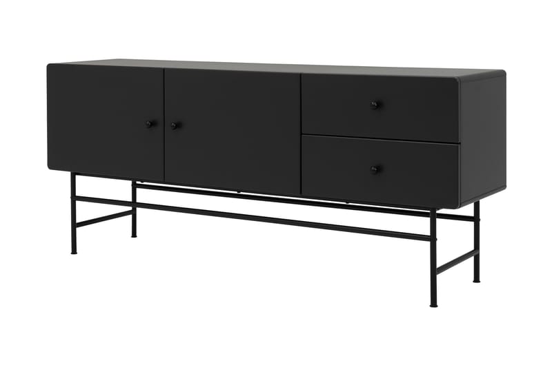 Sideboard Hiroto 157,8 cm - Svart - Sideboard & skänk