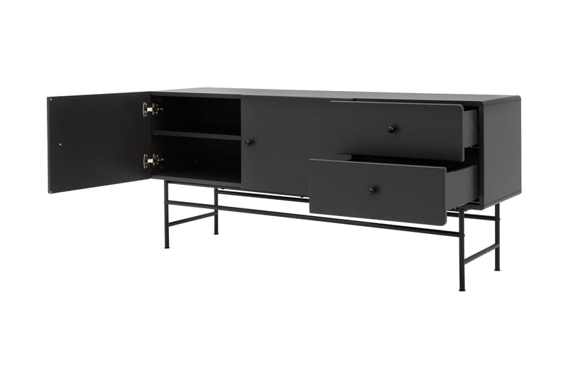 Sideboard Hiroto 157,8 cm - Svart - Sideboard & skänk