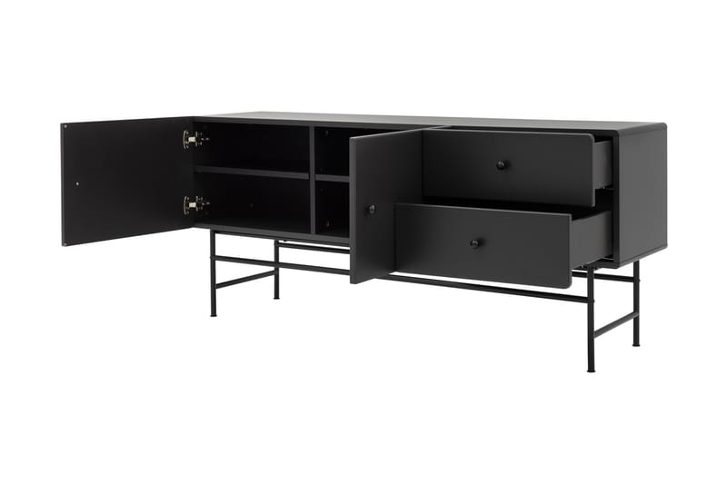 Sideboard Hiroto 157,8 cm - Svart - Sideboard & skänk