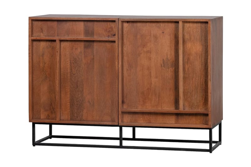Sideboard Khabra 107x40 cm - Mangoträ/Beige - Sideboard & skänk