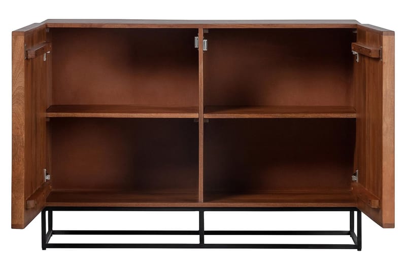 Sideboard Khabra 107x40 cm - Mangoträ/Beige - Sideboard & skänk