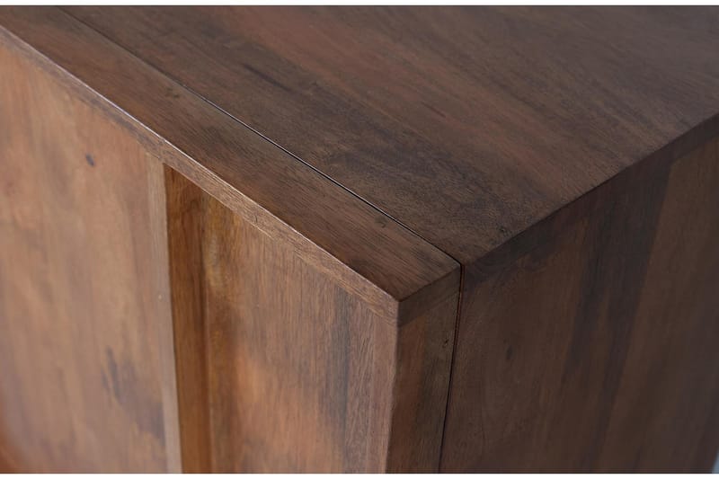 Sideboard Khabra 160x44 cm - Mangoträ/Beige - Sideboard & skänk