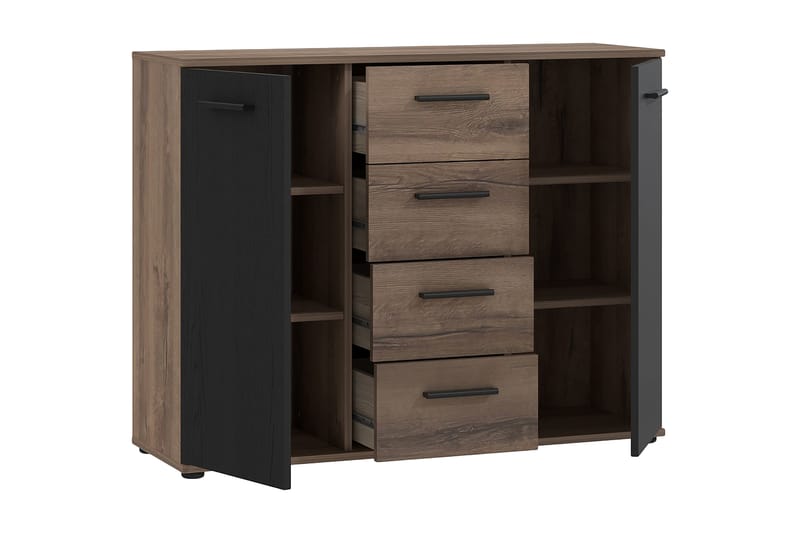 Sideboard Kofcas 34x105 cm - Brun/Svart - Förvaring - Förvaringsmöbler - Sideboard & skänk