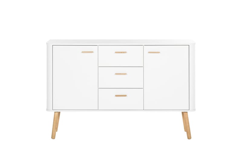 Sideboard Lauter 136x40 cm - Vit/Natur - Sideboard & skänk