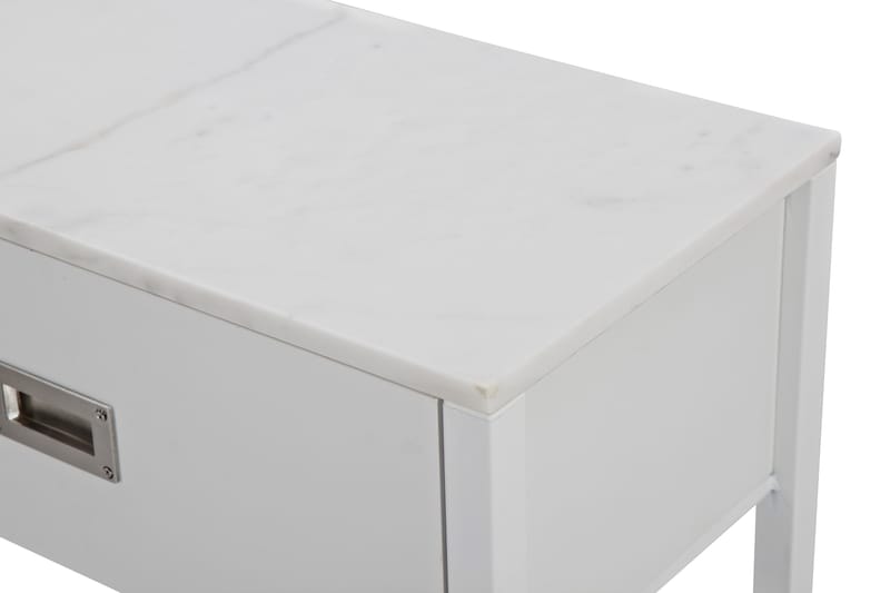 Sideboard Mioma 120 cm Marmor - Vit - Sideboard & skänk