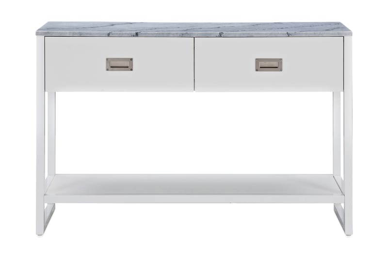 Sideboard Mioma 120 cm Marmor - Vit|Grå - Sideboard & skänk