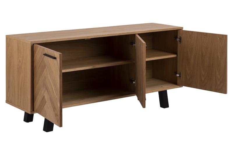 Sideboard Mosina 40x150 cm - Natur/Svart - Förvaring - Förvaringsmöbler - Sideboard & skänk