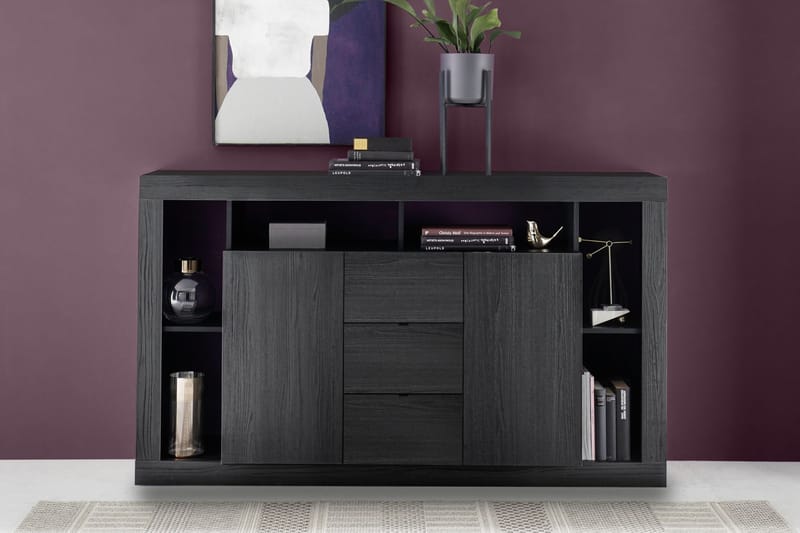 Sideboard Mowbray 134x102x42 cm - Svart - Förvaring - Förvaringsmöbler - Sideboard & skänk