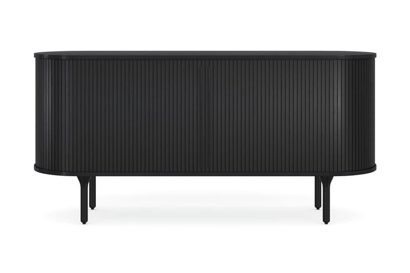 Sideboard Neandir 150x45 cm Massiv Ek - Svart - Förvaring - Förvaringsmöbler - Sideboard & skänk