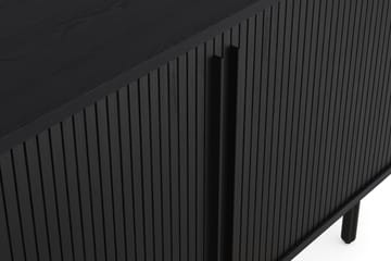Sideboard Neandir 150x45 cm Massiv Ek - Svart - Förvaring - Förvaringsmöbler - Sideboard & skänk