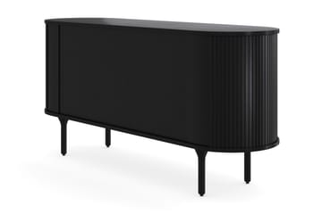 Sideboard Neandir 150x45 cm Massiv Ek - Svart - Förvaring - Förvaringsmöbler - Sideboard & skänk