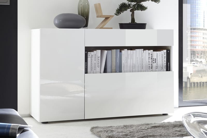 Sideboard Nickero 130 cm - Vit - Sideboard & skänk