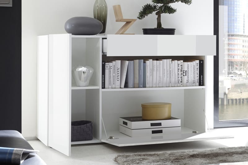 Sideboard Nickero 130 cm - Vit - Förvaring - Förvaringsmöbler - Sideboard & skänk