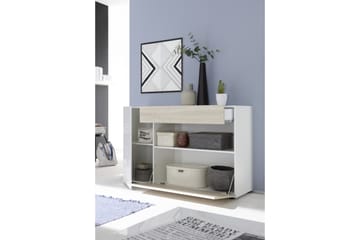 Sideboard Nickero 130 cm - Vit|Brun - Förvaring - Förvaringsmöbler - Sideboard & skänk