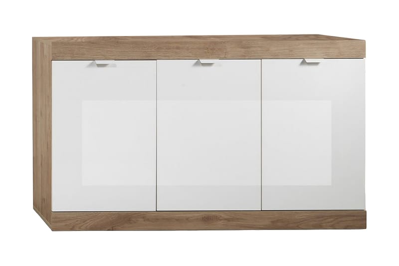 Sideboard Nickero 135 cm - Vit/Brun - Sideboard & skänk