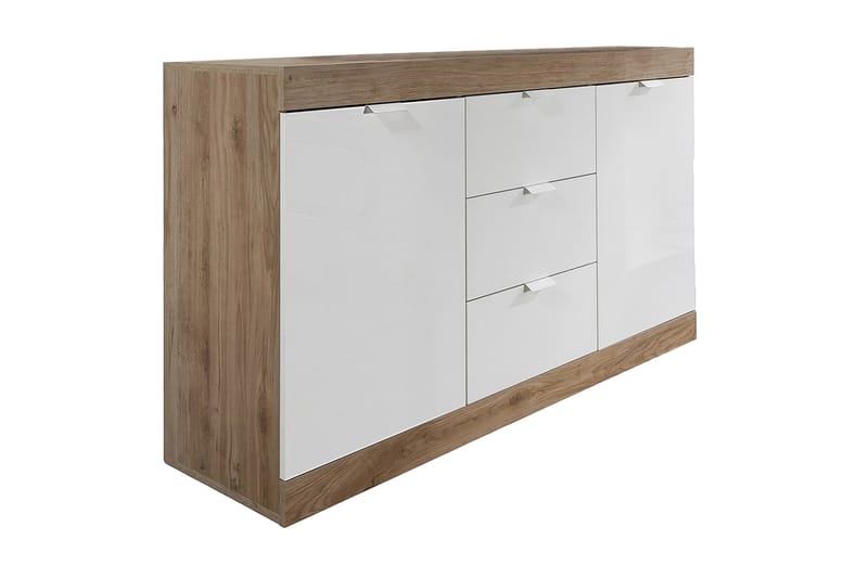 Sideboard Nickero 135 cm - Vit/Brun - Sideboard & skänk