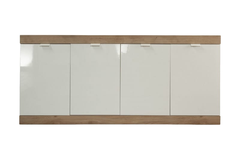 Sideboard Nickero 180 cm - Vit/Brun - Sideboard & skänk