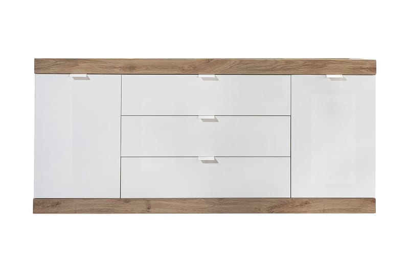 Sideboard Nickero 180 cm - Vit/Brun - Sideboard & skänk