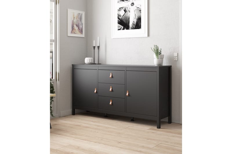 Sideboard Osterholm 38x151 cm - Svart/Natur - Förvaring - Förvaringsmöbler - Sideboard & skänk