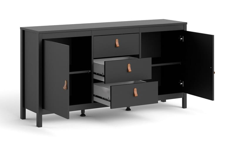 Sideboard Osterholm 38x151 cm - Svart/Natur - Förvaring - Förvaringsmöbler - Sideboard & skänk