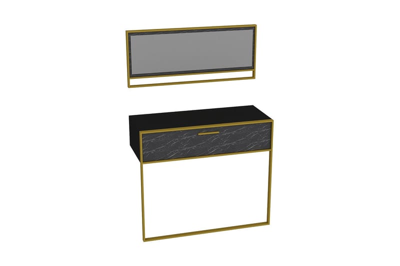 Sideboard Sahriya 90 cm - Guld|Svart - Förvaring - Förvaringsmöbler - Sideboard & skänk