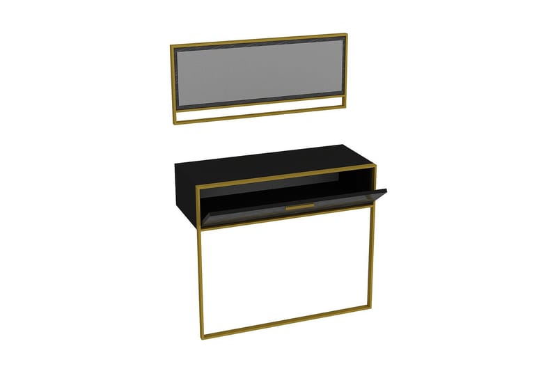 Sideboard Sahriya 90 cm - Guld|Svart - Förvaring - Förvaringsmöbler - Sideboard & skänk