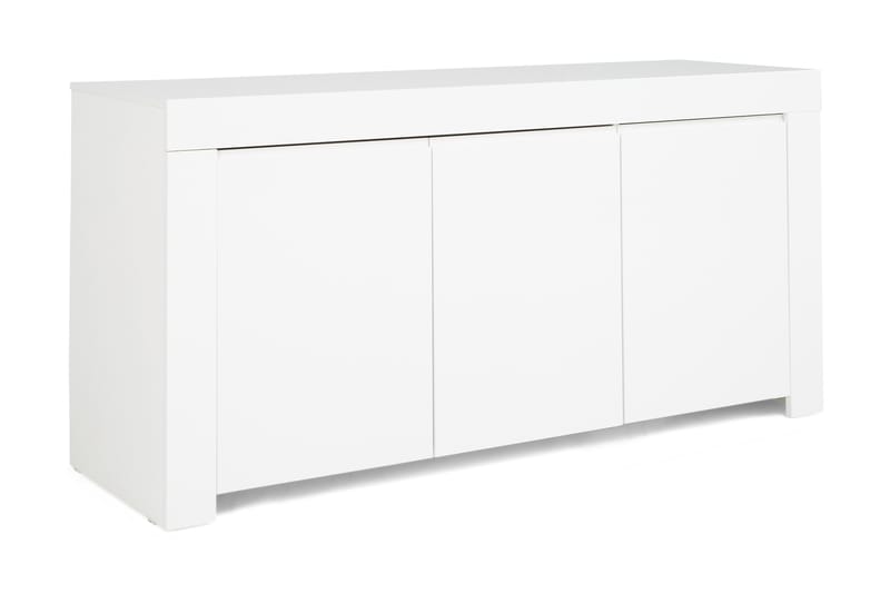 Sideboard Salerno 162 cm 3 Dörrar - Vit Högglans - Sideboard & skänk