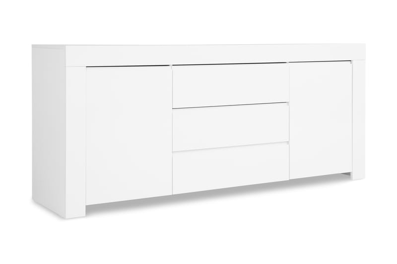 Sideboard Salerno 190 cm 2 Dörrar 3 Lådor - Vit Högglans - Sideboard & skänk