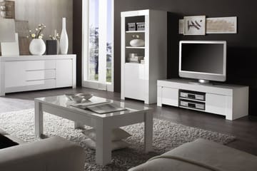 Sideboard Salerno 190 cm 2 Dörrar 3 Lådor - Vit Högglans - Förvaring - Förvaringsmöbler - Sideboard & skänk