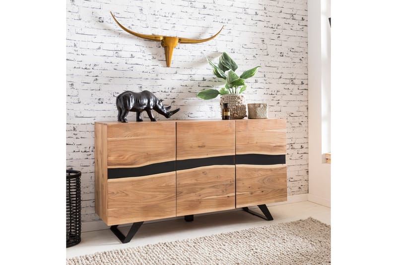 Sideboard Stammler 148x43 cm - Trä|natur - Förvaring - Förvaringsmöbler - Sideboard & skänk