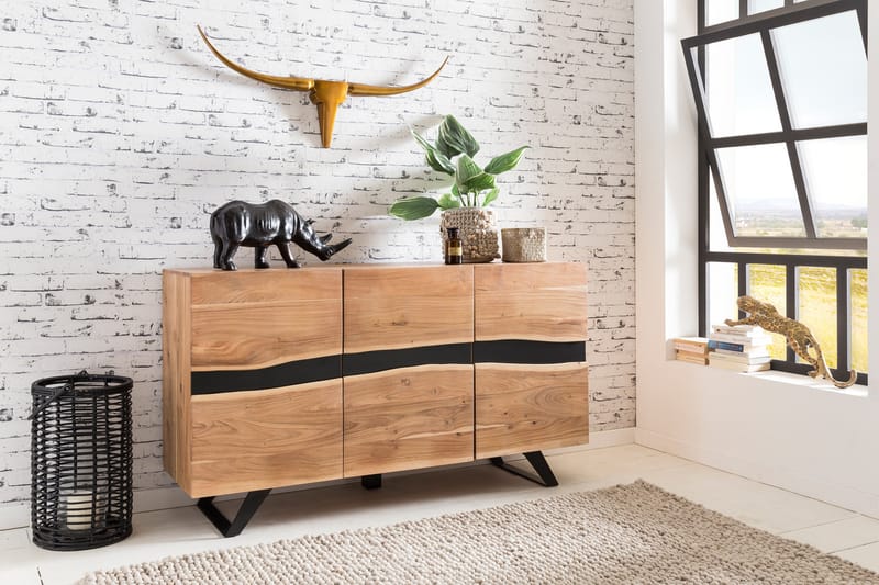 Sideboard Stammler 148x43 cm - Trä|natur - Förvaring - Förvaringsmöbler - Sideboard & skänk