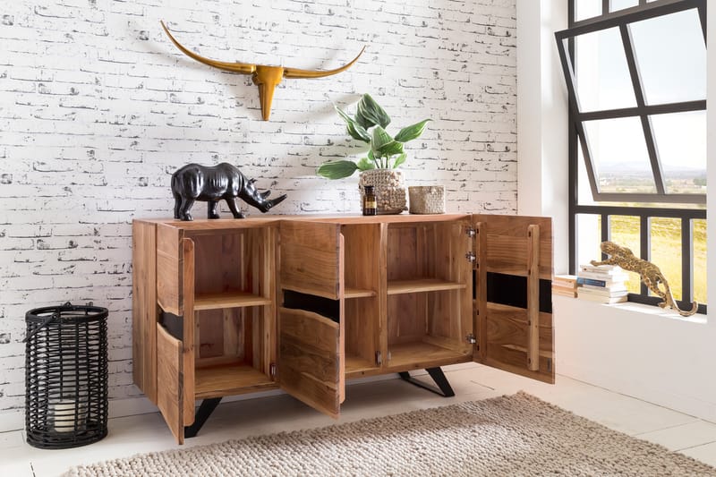 Sideboard Stammler 148x43 cm - Trä|natur - Förvaring - Förvaringsmöbler - Sideboard & skänk