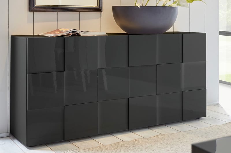 Sideboard Tabor 181 cm - Mörkgrå Högglanslack - Förvaring - Förvaringsmöbler - Sideboard & skänk