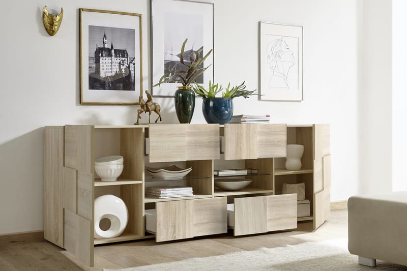 Sideboard Tabor 241 cm Stor - Samoa Ek - Förvaring - Förvaringsmöbler - Sideboard & skänk