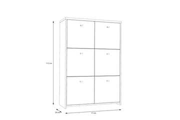 Sideboard Toledor 113x77 cm - Brun/Vit - Förvaring - Förvaringsmöbler - Sideboard & skänk