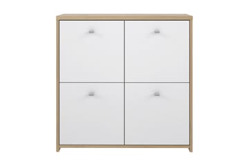 Sideboard Toledor 4 Skåp 74x77 cm - Brun/Vit - Förvaring - Förvaringsmöbler - Sideboard & skänk